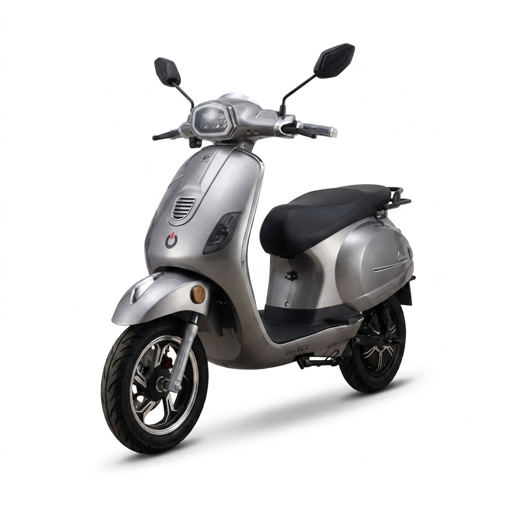 Električni moped VENECO BN009 CLASSICO 72V 20Ah - siva